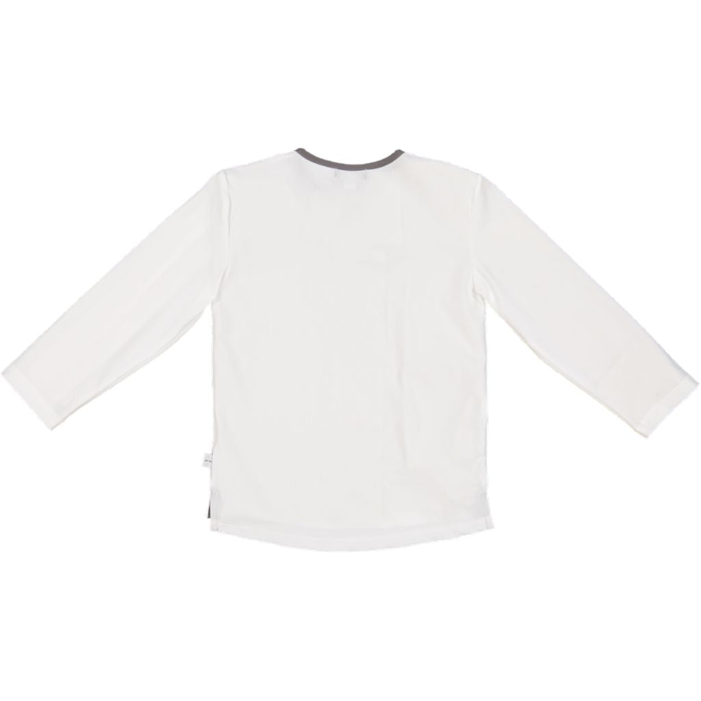 Kiwi UV-Topp Vit/Grå - UPF50+ Solskydd för Barn